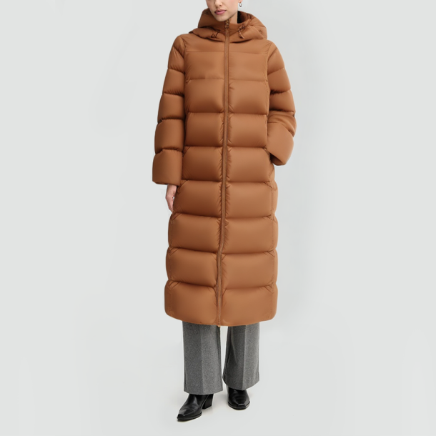 Women's long winter parka down coat