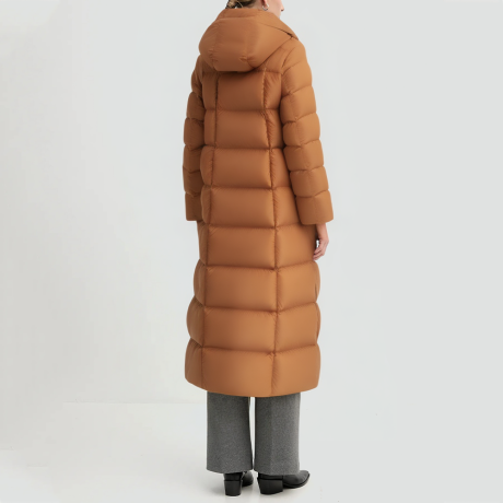 Women's long winter parka down coat