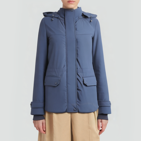 Windproof and waterproof hooded down jacket