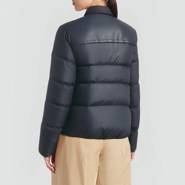 Women's down-filled short puffer jacket