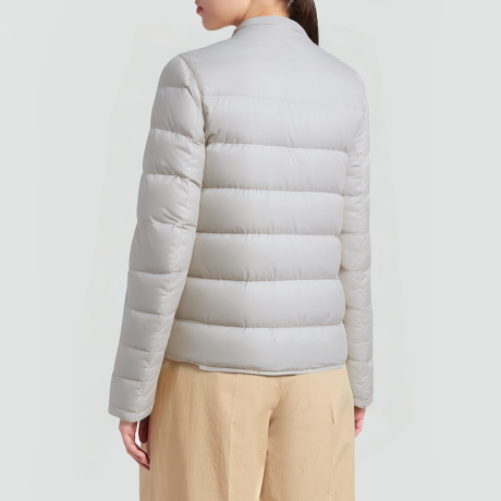 Women's short-cut nylon down jacket