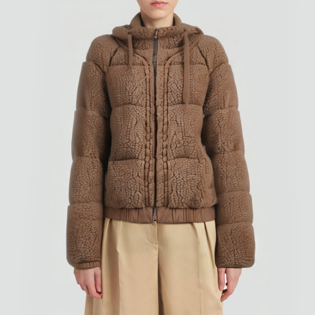 Luxurious silk and camel hair blend jacket