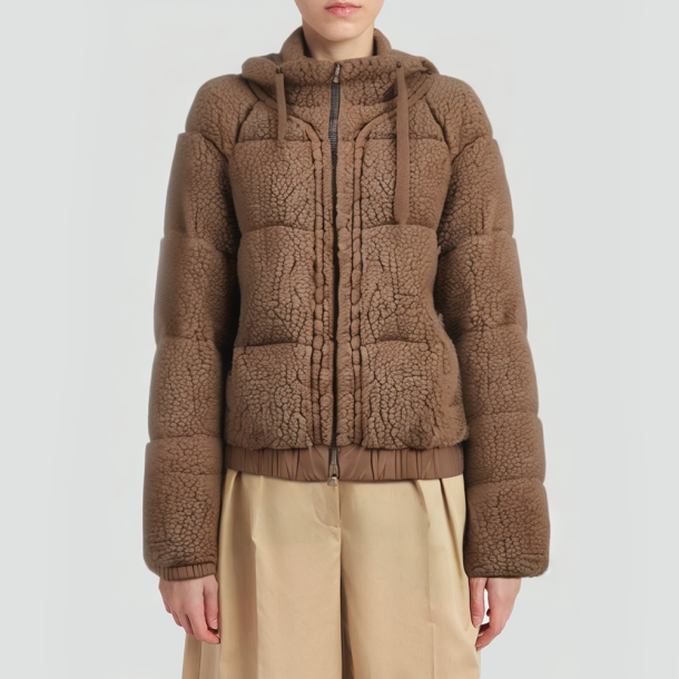 Luxurious silk and camel hair blend jacket