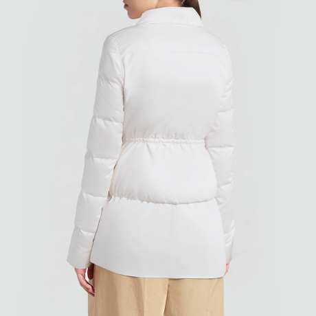 White belted down jacket